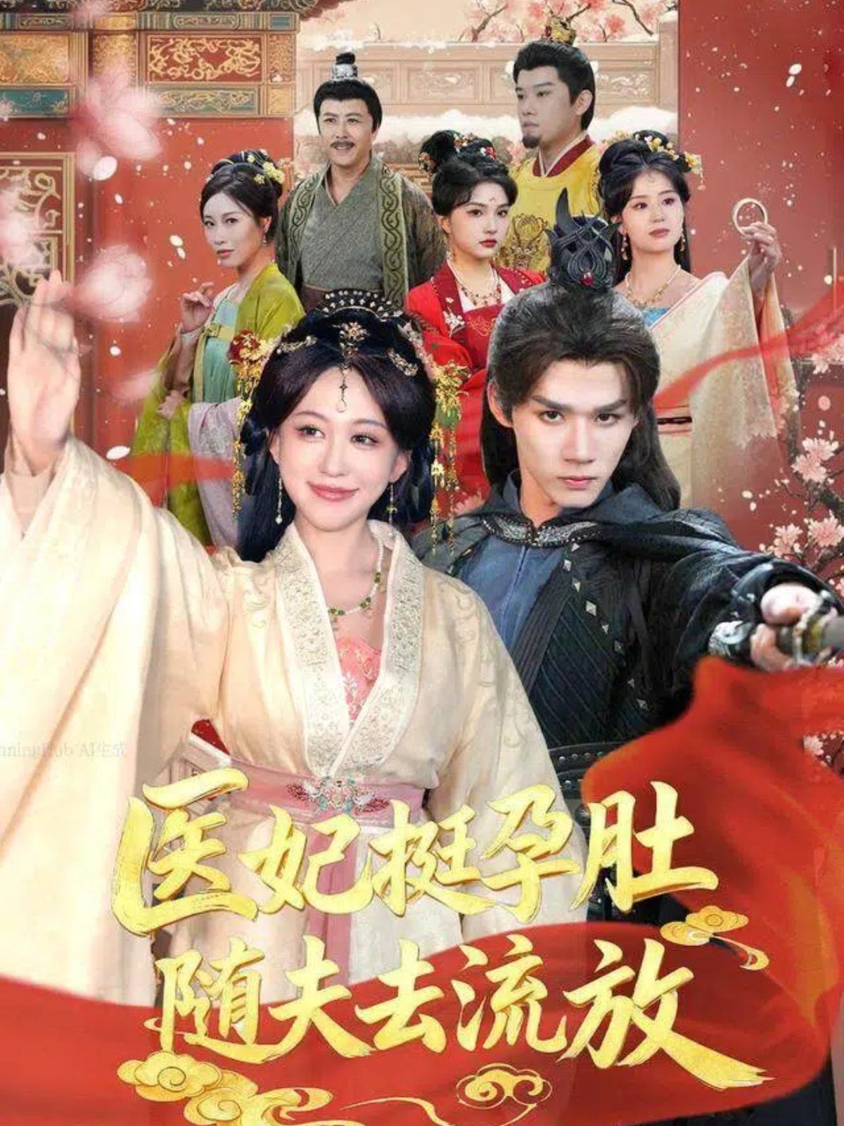 医妃挺孕肚随夫去流放海报