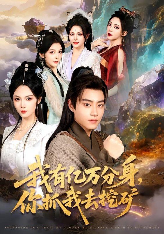 我有亿万分身，你抓我去挖矿海报